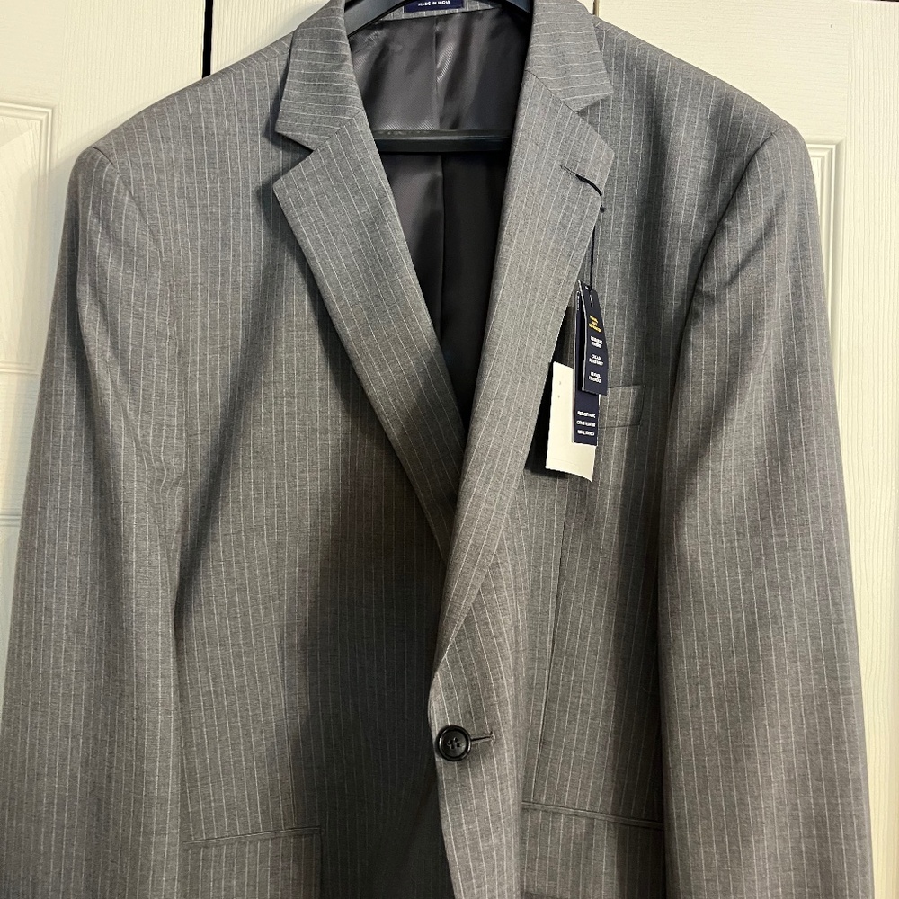 Mens Stafford Suit Jacket 52R Classic Fit